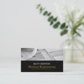 Carte De Visite Architecte Ingénieur Entrepreneur Construction (Debout devant)