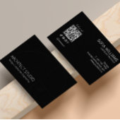 Carte De Visite Architecte Instagram Suivez-Nous Noir Et Blanc