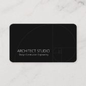 Carte De Visite Architecte Instagram Suivez-Nous Noir Et Blanc (Devant)