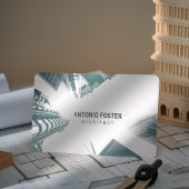 Carte De Visite Architecte Intérieur Designer Bâtiments Sky Skylin