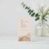 Carte De Visite Architecte Japandi Moderne (Debout devant)