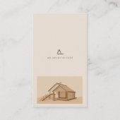 Carte De Visite Architecte Japandi Moderne (Dos)