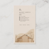 Carte De Visite Architecte Japandi Moderne (Devant)