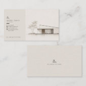 Carte De Visite Architecte Japandi Moderne (Devant / Derrière)