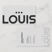 Carte De Visite Architecte minimaliste Moderne Contractant Designe (Devant / Derrière)