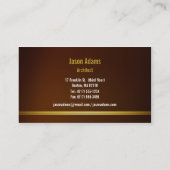 Carte De Visite Architecte | moderne (Dos)