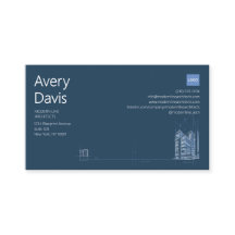 Architecte Moderne Bleu Marine & Minimaliste Bluep