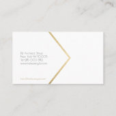 Carte De Visite Architecte moderne de palmier noir blanc (Dos)