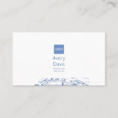 Carte De Visite Architecte moderne du plan directeur (Dos)