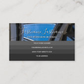 Carte De Visite Architecte moderne façade blanche bâtiment de bure (Dos)