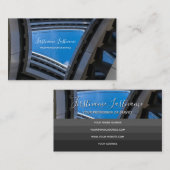 Carte De Visite Architecte moderne façade blanche bâtiment de bure (Devant / Derrière)