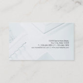 Carte De Visite Architecte moderne noir et blanc Concepteur d'inté (Dos)