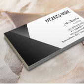 Carte De Visite Architecte moderne Sharp Black & White