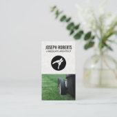 Carte De Visite Architecte paysager | Déclencheurs | tondeuse (Debout devant)