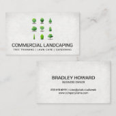 Carte De Visite Architecte paysager | Formes d'arborescence (Devant / Derrière)