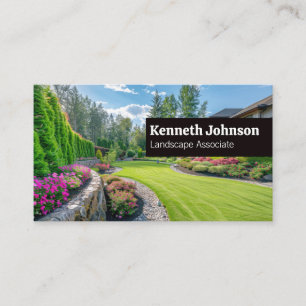 Carte De Visite Architecte paysager   Jardin jardin et pelouse