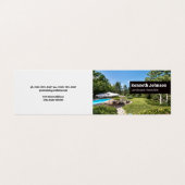 Carte De Visite Architecte paysager | Jardin pelouse (Extérieur déplié)
