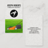 Carte De Visite Architecte paysager | tondeuse à gazon | Déclins d (Devant / Derrière)