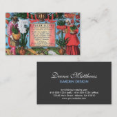 Carte De Visite Architecte paysagiste, conception de jardin (Devant / Derrière)