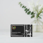 Carte De Visite Architecte paysagiste créatif exotique de bambou (Debout devant)