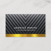 Carte De Visite Architecte paysagiste professionnel QR code noir e (Devant)
