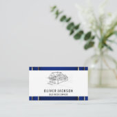 Carte De Visite Architecte | Plan directeur du logement (Debout devant)