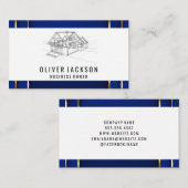 Carte De Visite Architecte | Plan directeur du logement (Devant / Derrière)