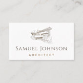 Carte De Visite Architecte professionnel du bâtiment résidentiel d (Devant)