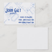 Carte De Visite Architecte professionnel élégant (Devant / Derrière)