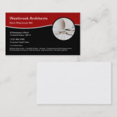 Carte De Visite Architecte professionnel et architecture (Devant / Derrière)