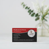 Carte De Visite Architecte professionnel et architecture (Debout devant)