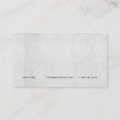 Carte De Visite Architecte professionnel moderne béton gris simple (Dos)