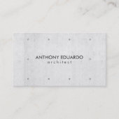 Carte De Visite Architecte professionnel moderne béton gris simple (Devant)