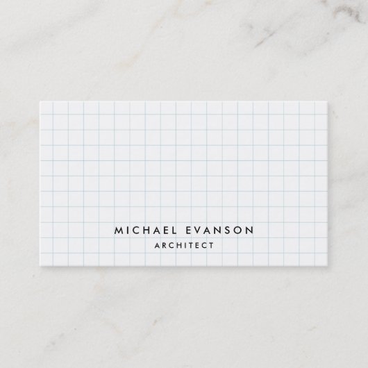 Carte De Visite Architecte professionnel Motif de papier graphique (Devant)
