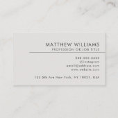 Carte De Visite Architecte professionnel QR Code Logo Moderne (Dos)