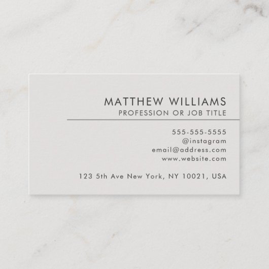 Carte De Visite Architecte professionnel QR Code Logo Moderne (Dos)