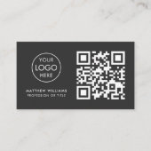 Carte De Visite Architecte professionnel QR Code Logo Moderne (Devant)