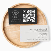 Carte De Visite Architecte professionnel QR Code Logo Moderne