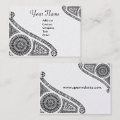 Carte De Visite ARCHITECTE RENAISSANCE, Architecture, Platine noir (Devant / Derrière)