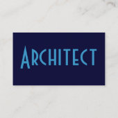 Carte De Visite Architecte Sandstone Blue (Dos)