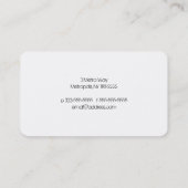 Carte De Visite Architecte Upside Downtown Moonscape (Dos)
