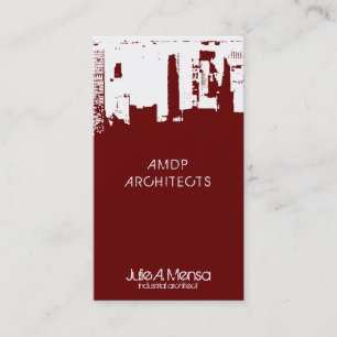 Carte De Visite Architecte Upside Downtown Skyline