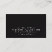 Carte de visite Architectes (Dos)