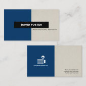 Carte De Visite Architectural Manager - Simple Élégant Design (Devant / Derrière)