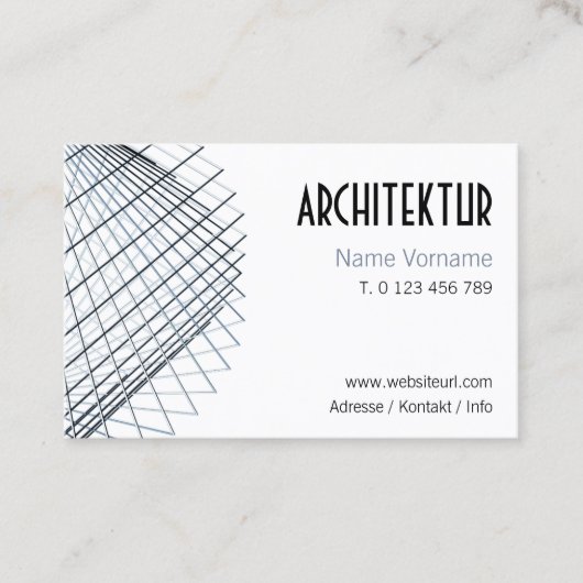 Carte De Visite architecture (Devant)