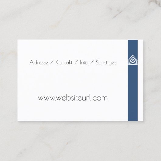 Carte De Visite architecture (Dos)