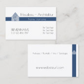 Carte De Visite architecture (Devant / Derrière)