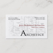 Carte de visite Architecture (Devant)