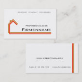 Carte De Visite architecture (Devant / Derrière)