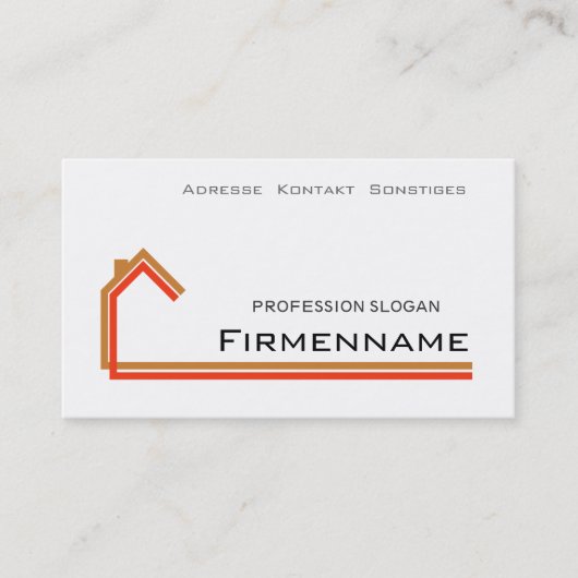 Carte De Visite architecture (Devant)